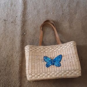 Handbag straw bag for going on vacation